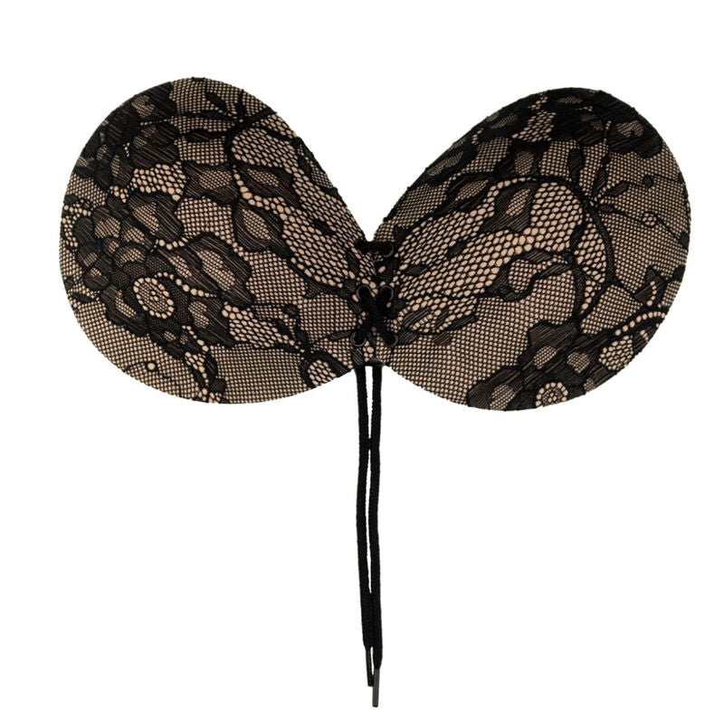 BYE-BRA - Round Lace-it Selvklebende BH med blonde og broderi