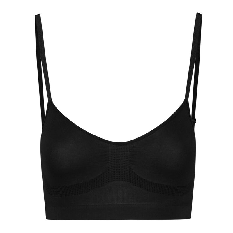 BYE-BRA - Sømløs shapewear-BH Medium kontroll Sort