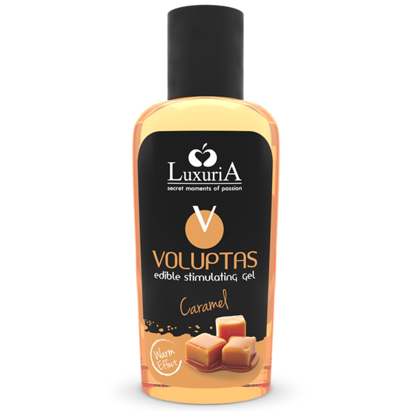 INTIMATELINE - Luxuria Voluptas Spiselig varmende massasjegel Karamell 100 ml