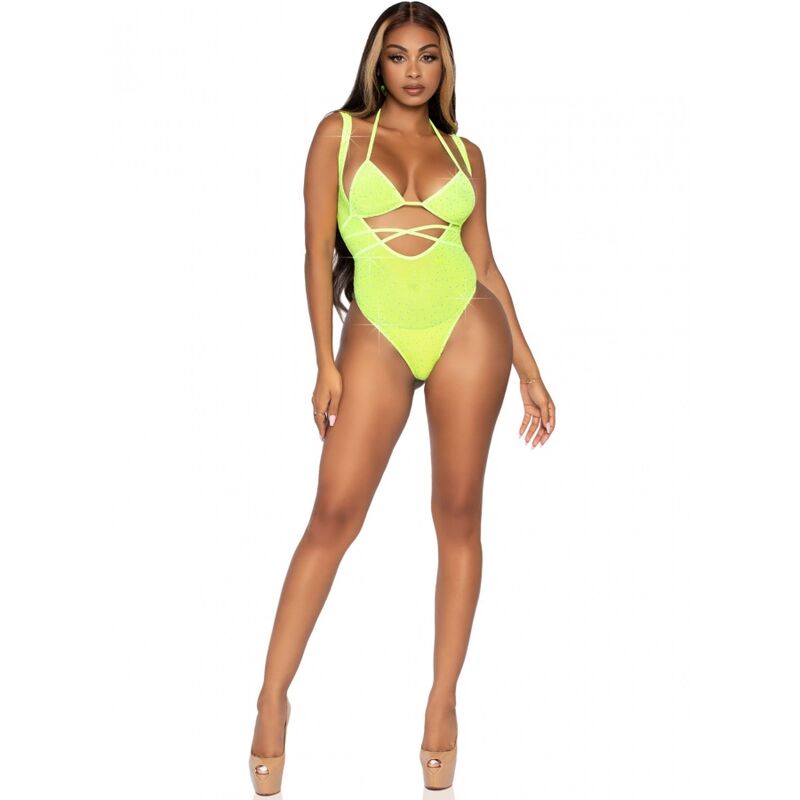 LEG AVENUE - Bikinitopp og Body med Strass