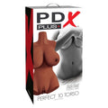 PDX PLUS - Perfect 10 Torso Vagina-masturbator Brun