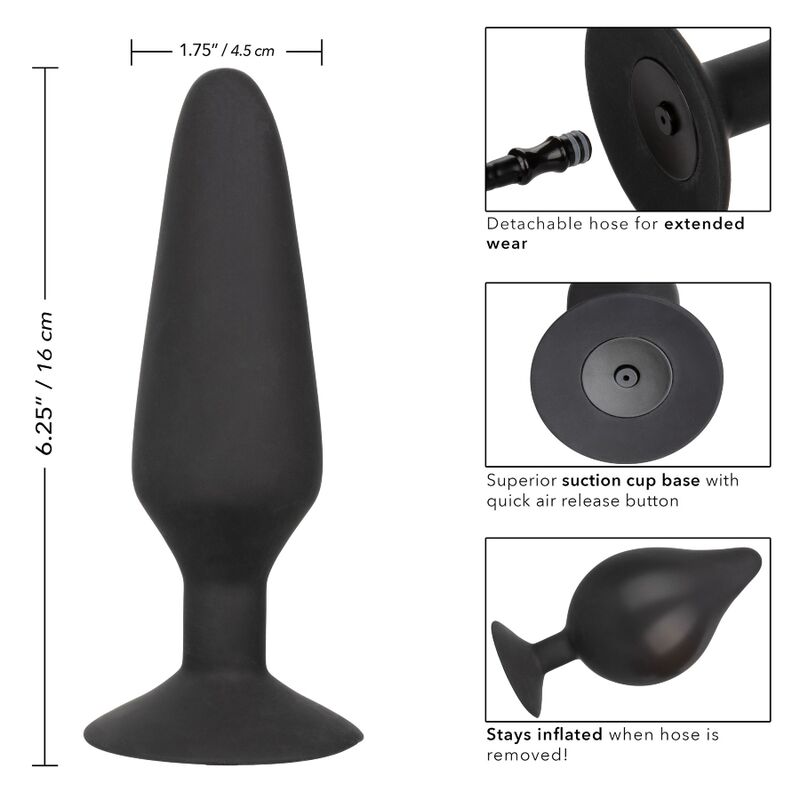 CALEXOTICS - XL Oppblåsbar buttplugg Silikon