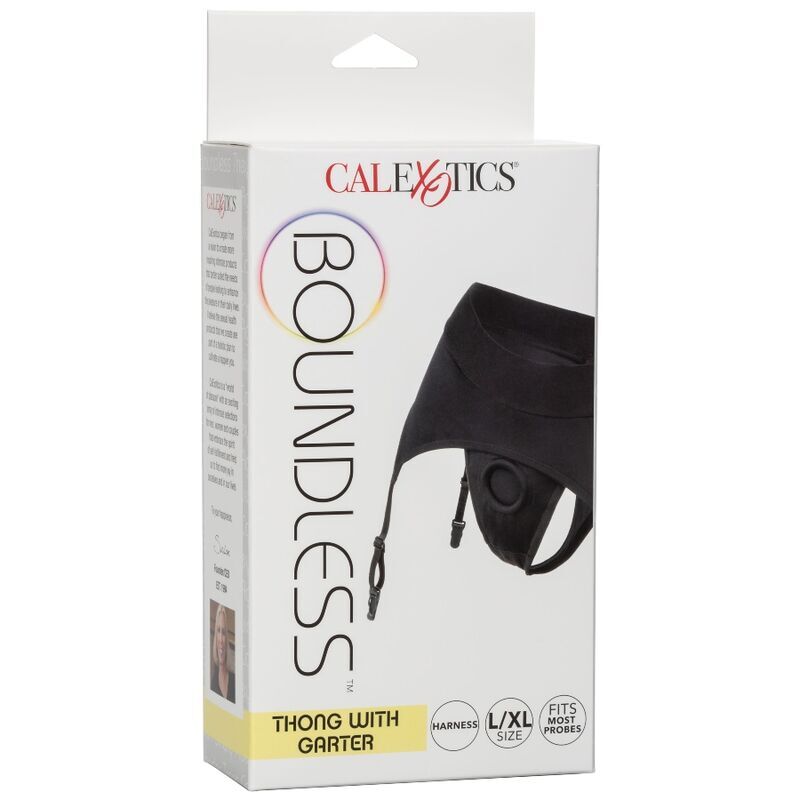 CALEXOTICS - Boundless Strap-on-truse med strømpeholder L/XL