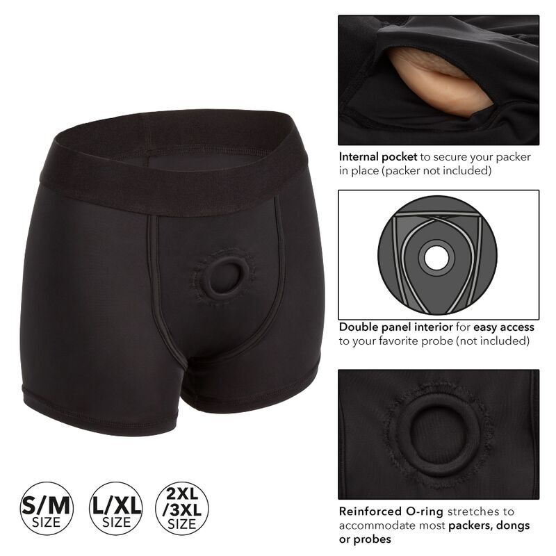 CALEXOTICS - Boundless Boxer Strap-on-sele S/M