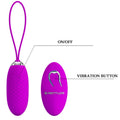 PRETTY LOVE - Joanna Fjernstyrt vibrerende egg 12 moduser