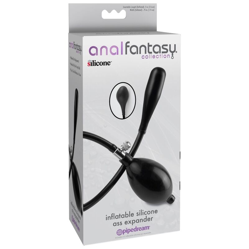 ANAL FANTASY - Oppblåsbar Vibrerende Analplugg med Fjernkontroll