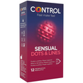 CONTROL - Sensual Dots & Kondomer med Riller & Knopper 12 stk