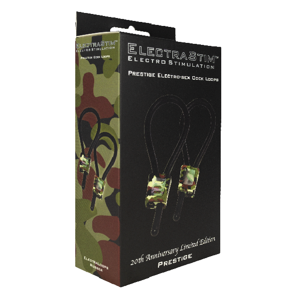 ELECTRASTIM - Prestige Electraloops Justerbare Elektro Penisringer Kamuflasje