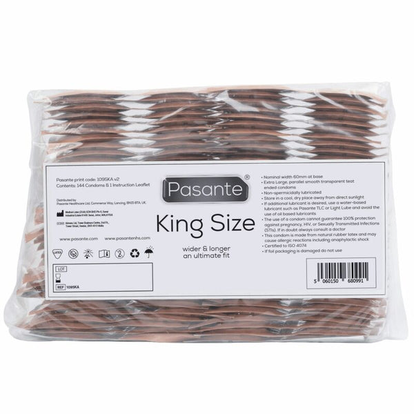 PASANTE - King Size Store kondomer Pose 144 stk