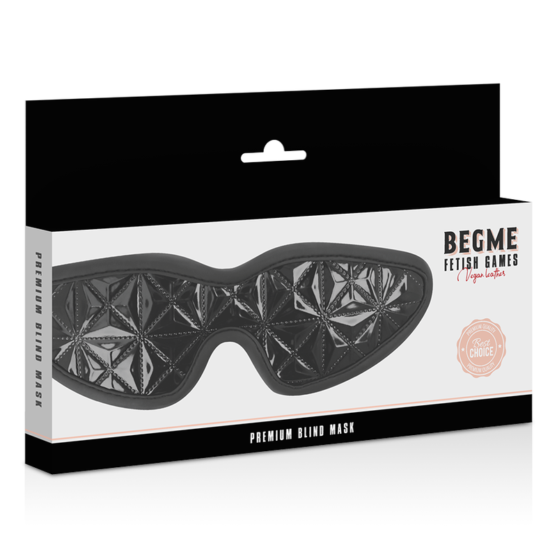 BEGME - Black Edition Øyemaske i Vegansk Skinn med Neopren