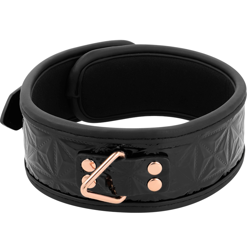 BEGME - Black Edition Premium Halsbånd i Vegansk Skinn med Neoprenfôr