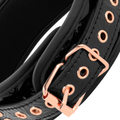 BEGME - Black Edition Premium Halsbånd i Vegansk Skinn med Neoprenfôr
