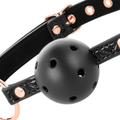 BEGME - Ball-gag Sort Edition i Vegansk Skinn