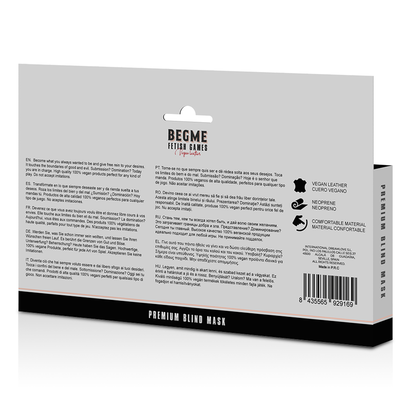 BEGME - Premium Bind i Vegansk Skinn med Neopren-fôr