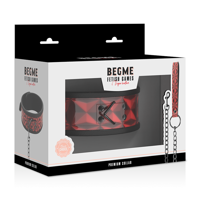 BEGME - Red Edition Halsbånd med kjede Vegansk skinn