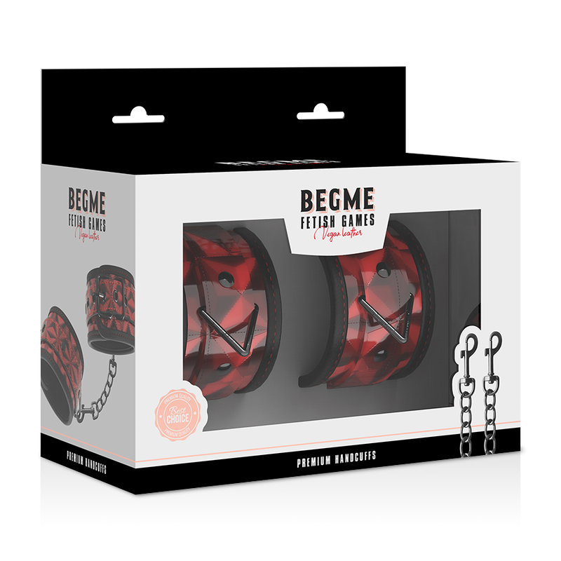 BEGME - Red Edition Håndjern Vegansk skinn