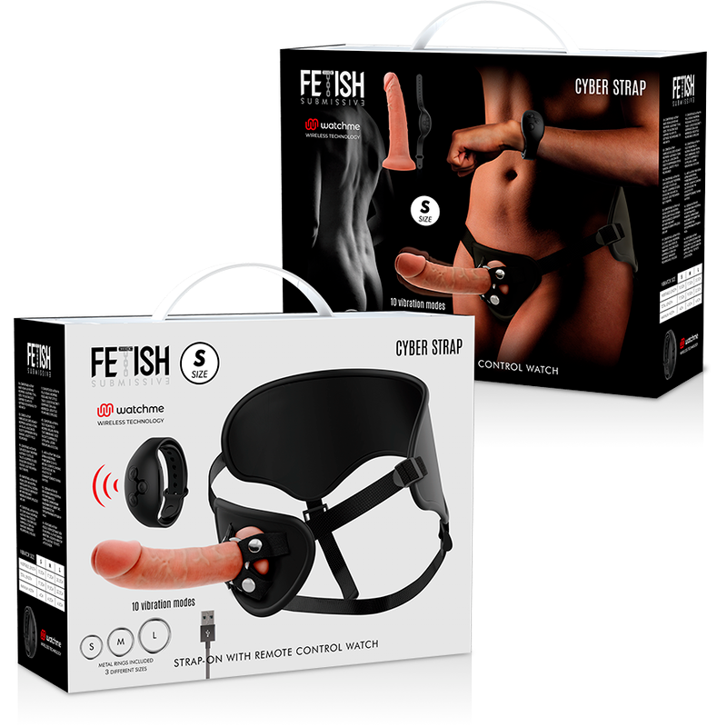 FETISH SUBMISSIVE - Cyber Strap Fjernstyrt vibrerende strap-on S