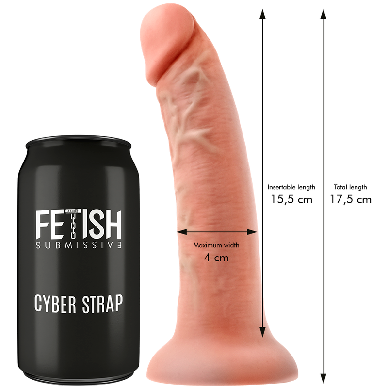 FETISH SUBMISSIVE - Cyber Strap Fjernstyrt vibrerende strap-on med bullet S