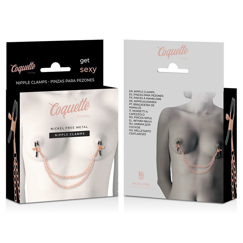 COQUETTE - Chic Desire Fantasy Nippelklemmer i metall med kjede