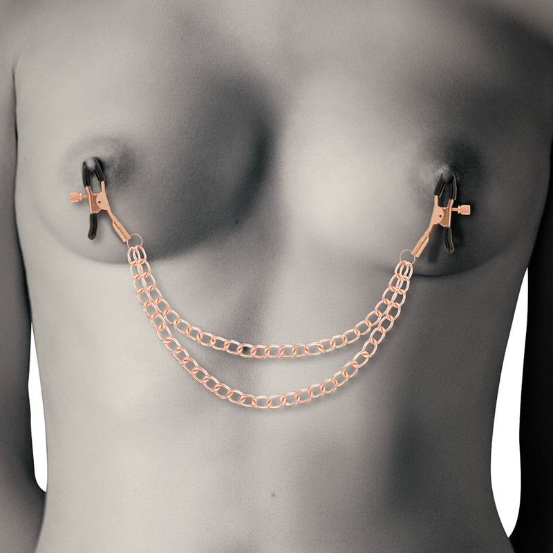 COQUETTE - Chic Desire Fantasy Nippelklemmer i metall med kjede