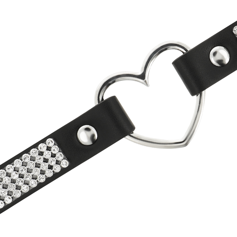 COQUETTE CHIC DESIRE - Choker i vegansk skinn med hjerte