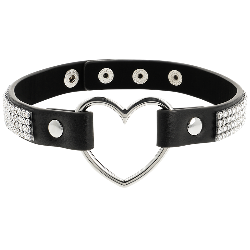 COQUETTE CHIC DESIRE - Choker i vegansk skinn med hjerte