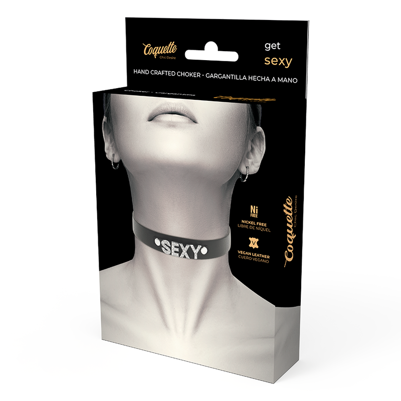 COQUETTE CHIC DESIRE - Sexy Choker i vegansk skinn