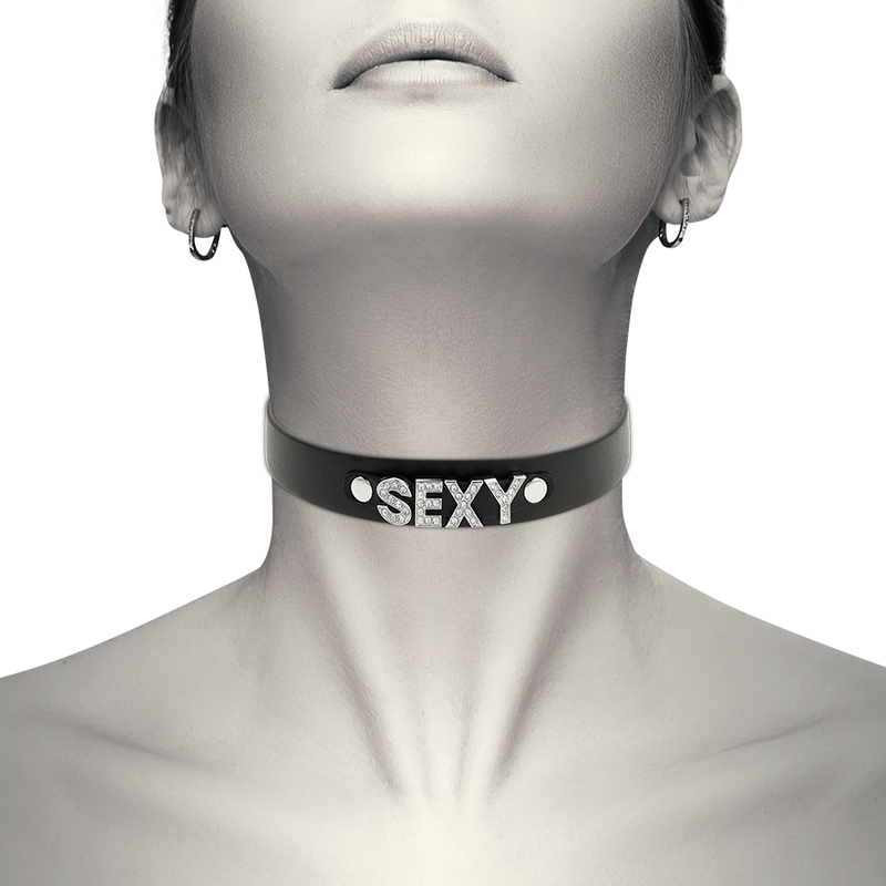 COQUETTE CHIC DESIRE - Sexy Choker i vegansk skinn