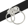 COQUETTE CHIC DESIRE - Choker i vegansk skinn med dobbel ring
