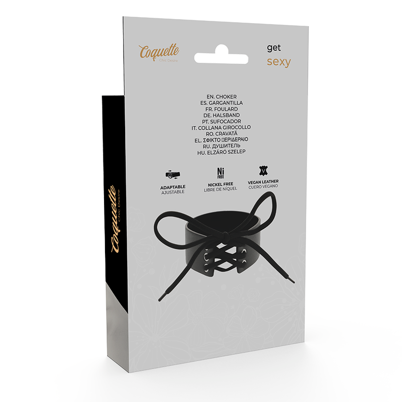 COQUETTE CHIC DESIRE - Choker i vegansk skinn