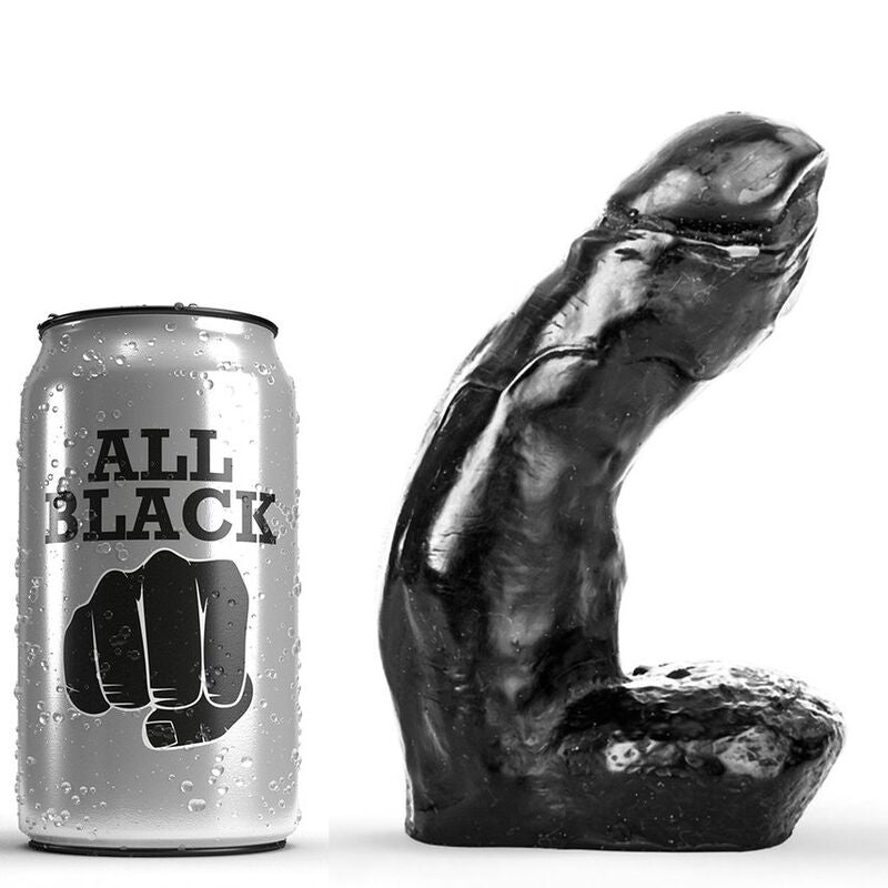 ALL BLACK - Dildo Sort 15 cm