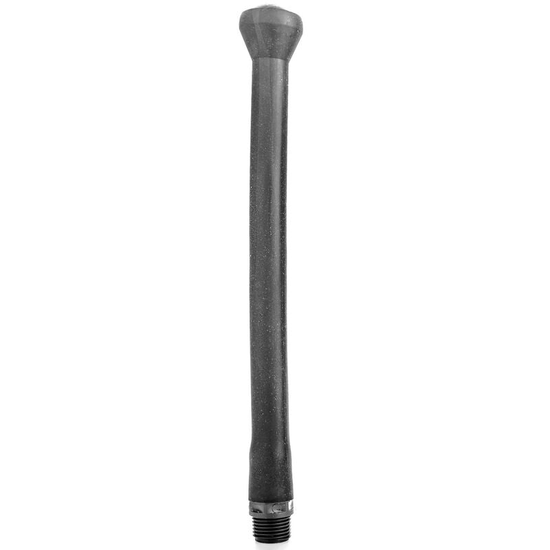 ALL BLACK - Analdusj Silikon med Stopper 27 cm