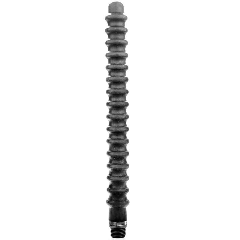 ALL BLACK - Mega Ripple Analdusj i silikon 28,5 cm