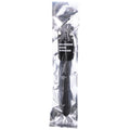 ALL BLACK - Mega Ripple Analdusj i silikon 28,5 cm