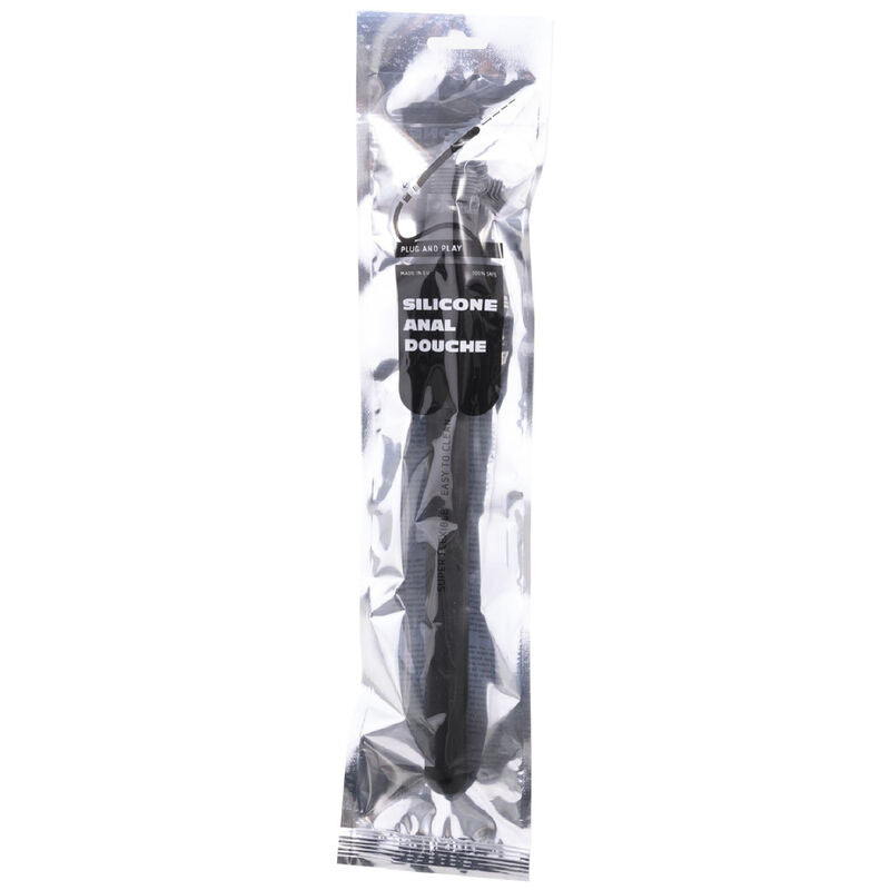 ALL BLACK - Mega Ripple Analdusj i silikon 28,5 cm