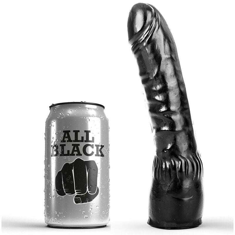 ALL BLACK - Realistisk Dildo Sort 20 cm
