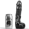 ALL BLACK - Realistisk dildo Sort 20 cm