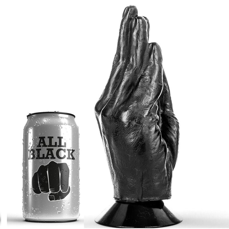 ALL BLACK - Fisting Dildo Sort 21 cm