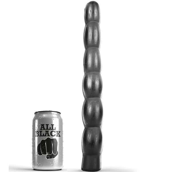 ALL BLACK - Analdildo Sort 32 cm