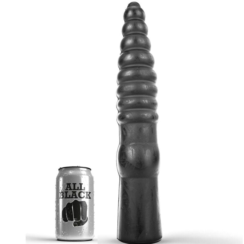 ALL BLACK - Dildo Sort 33 cm
