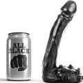 ALL BLACK - Dildo Sort 19 cm (slank)