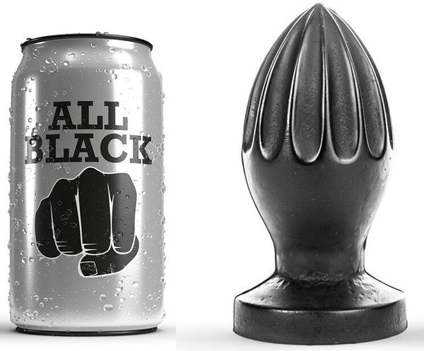 ALL BLACK - Analplugg Sort 12 cm