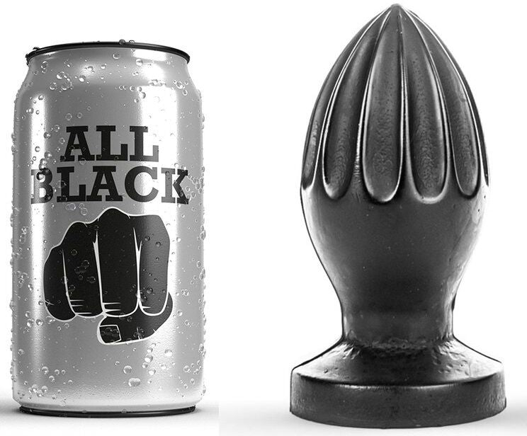 ALL BLACK - Analplugg Sort 12 cm