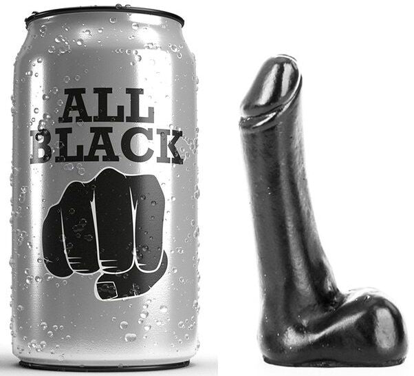 ALL BLACK - Dildo Sort 9 cm