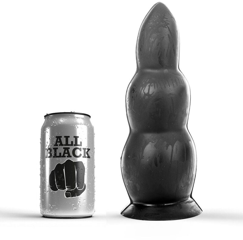 ALL BLACK - Analplugg Sort 23 cm