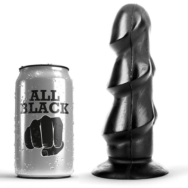 ALL BLACK - Dildo Sort 17 cm
