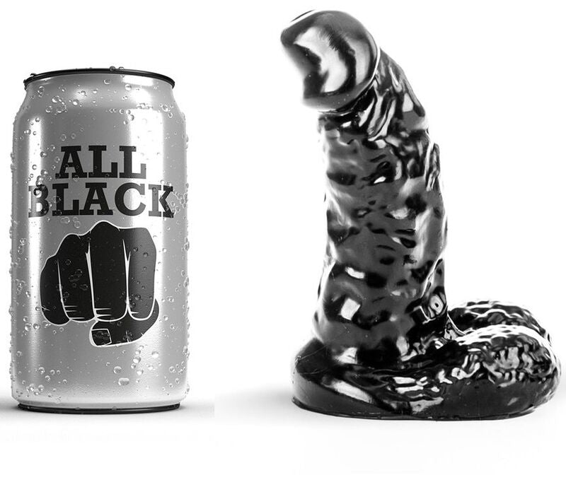 ALL BLACK - Dildo Sort 13 cm