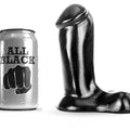 ALL BLACK - Dildo Sort 14 cm
