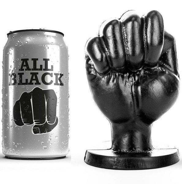ALL BLACK - Fisting-plugg Sort 13 cm