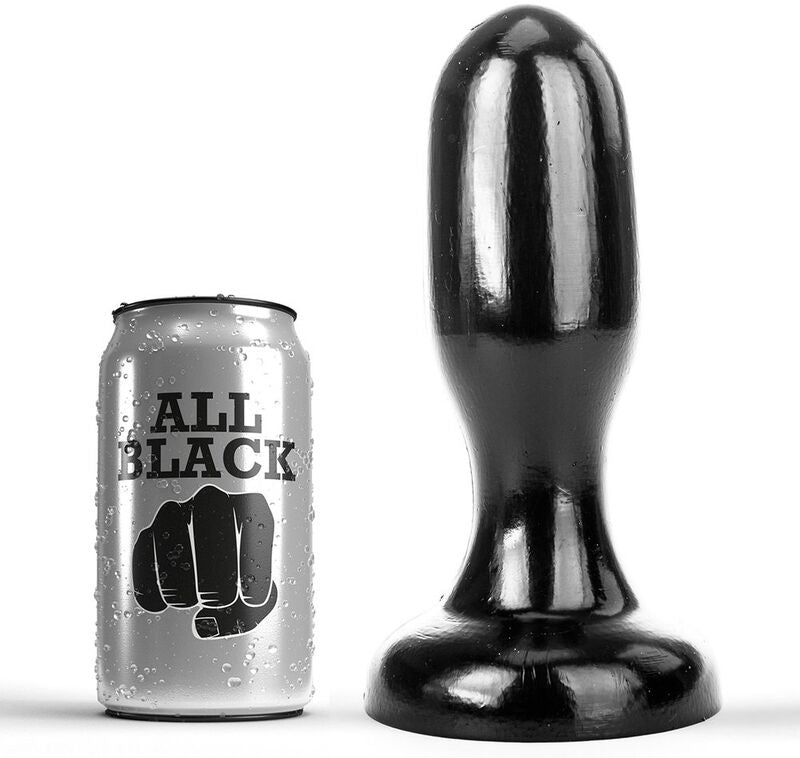 ALL BLACK - Analplugg Sort 19,5 cm